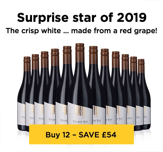 Surprise star of 2019 The crisp white … made from a red grape! - Buy 12 – SAVE £54