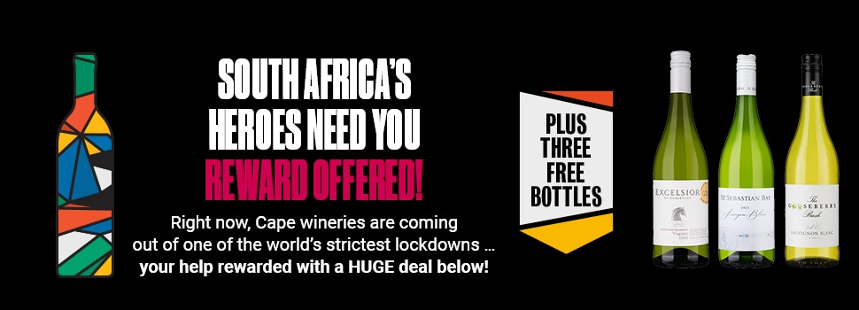 Right now, Cape wineries are coming out of one of the world’s strictest lockdowns … your help rewarded with a HUGE deal below! - Plus THREE FREE bottles