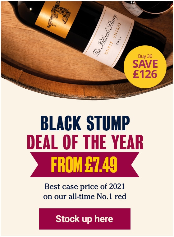 Black Stump Deal of the year - From £7.49 - Best case price of 2021 on our all-time No.1 Red - Stock up here