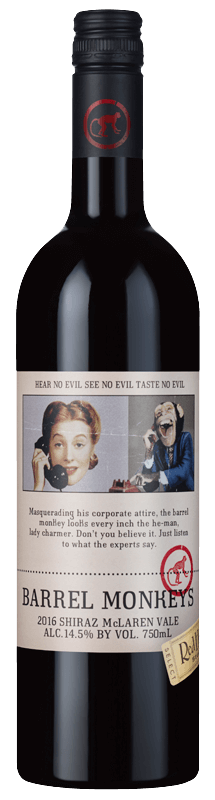 RedHeads Barrel Monkeys Shiraz 2016 RedHeads Barrel Monkeys Shiraz 2016