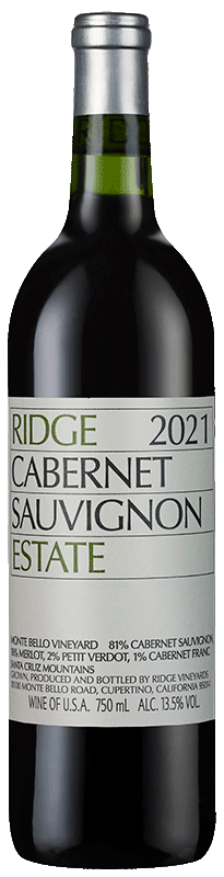 Ridge Estate Cabernet Sauvignon 2021 Ridge Estate Cabernet Sauvignon 2021