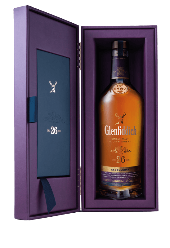 Glenfiddich Excellence 26-year-old Single Malt Scotch Whisky (70cl in gift box) NV