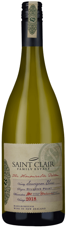 Saint Clair The Honourable Dillon Sauvignon Blanc 2018 Saint Clair The Honourable Dillon Sauvignon Blanc 2018