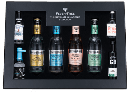 Fever-Tree Craft Gin Experience Gift Pack (4x20cl Tonics 4x5cl Gins) NV
