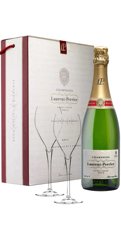 Champagne Laurent-Perrier Brut La Cuvée (in gift box with 2 glasses) NV