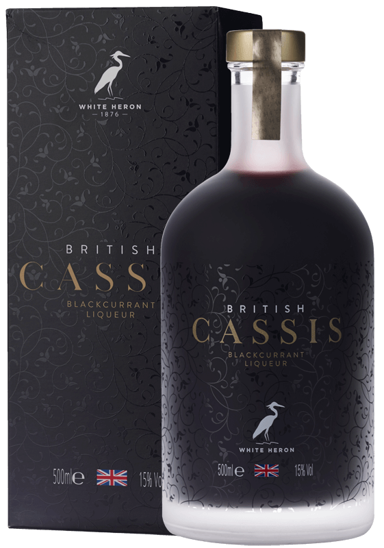 White Heron British Cassis Blackcurrant Liqueur (50cl in gift box) White Heron British Cassis Blackcurrant Liqueur (50cl in gift box)