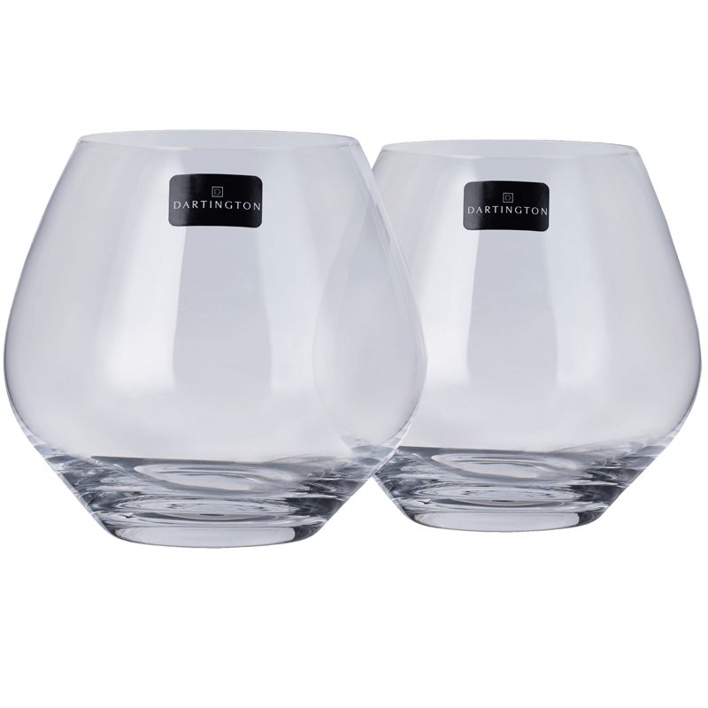 Dartington Stemless Copa Gin Glasses Pair 