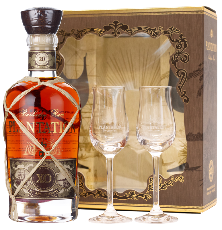 Plantation Barbados Rum XO with 2 glasses (70cl) Plantation Barbados Rum XO with 2 glasses (70cl)
