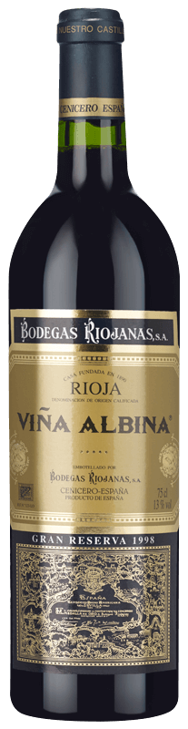 Viña Albina Gran Reserva 1998 Viña Albina Gran Reserva 1998