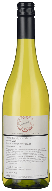 Cleanskin Limestone Coast Sauvignon Blanc 2020 Cleanskin Limestone Coast Sauvignon Blanc 2020