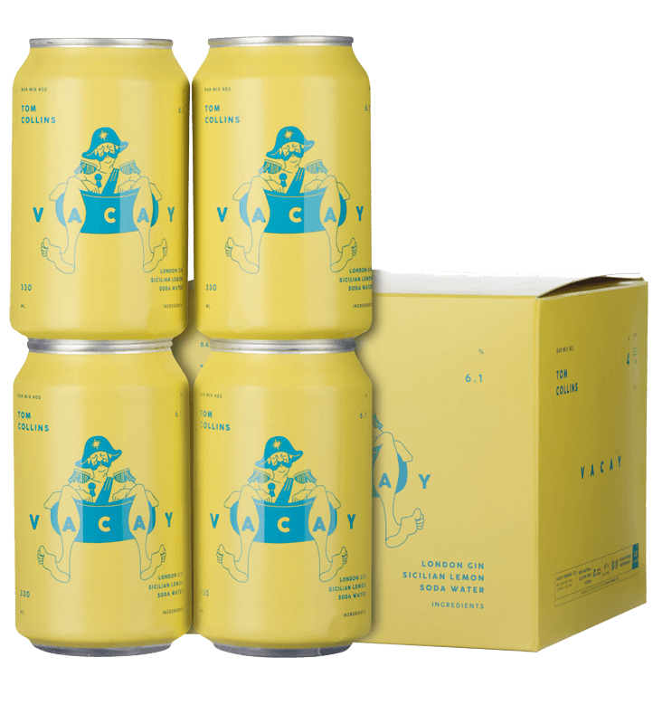 VACAY Tom Collins (4 cans x 330ml each) NV VACAY Tom Collins (4 cans x 330ml each) NV