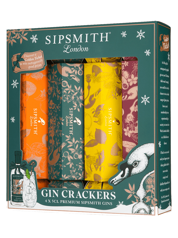 Sipsmith Gin Crackers (4 x 5cl) Sipsmith Gin Crackers (4 x 5cl)