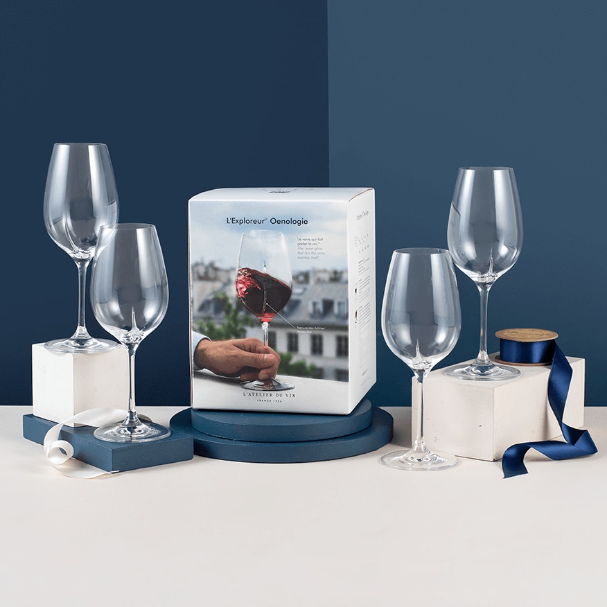 L'Atelier du Vin L'Exploreur Oenologie Set of Four Wine Glasses 