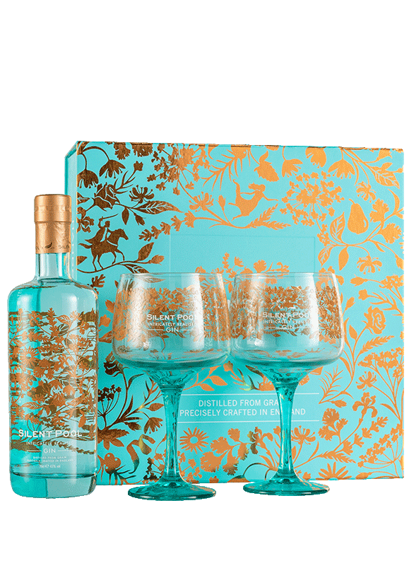 Silent Pool Gin and 2 Copa Gift Set (70cl) Silent Pool Gin and 2 Copa Gift Set (70cl)