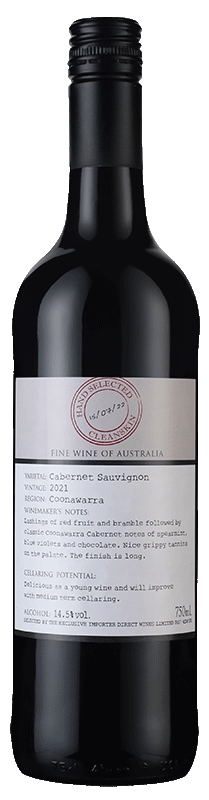 Cleanskin Coonawarra Cabernet Sauvignon Cleanskin Coonawarra Cabernet Sauvignon