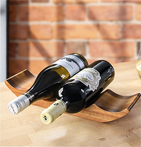 Wooden 4 btl Wine Rack 