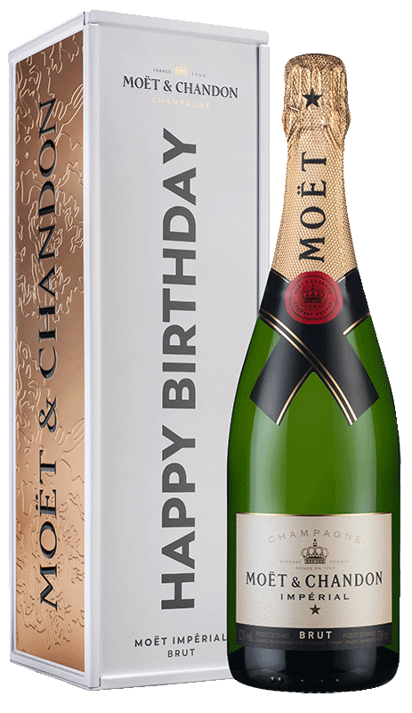 Champagne Moët & Chandon Brut Impérial Happy Birthday tin Champagne Moët & Chandon Brut Impérial Happy Birthday tin