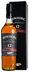 Bowmore 12-Year-Old Sherry Oak Cask Single Malt Scotch Whisky (in gift box) 70cl