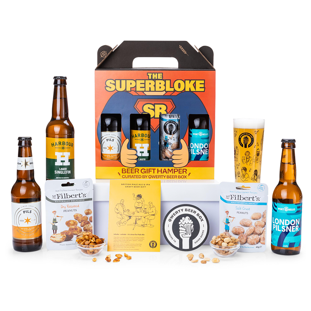 The Superbloke Premium Craft Beer Gift Hamper By QWERTY Beer Box - Free Delivery