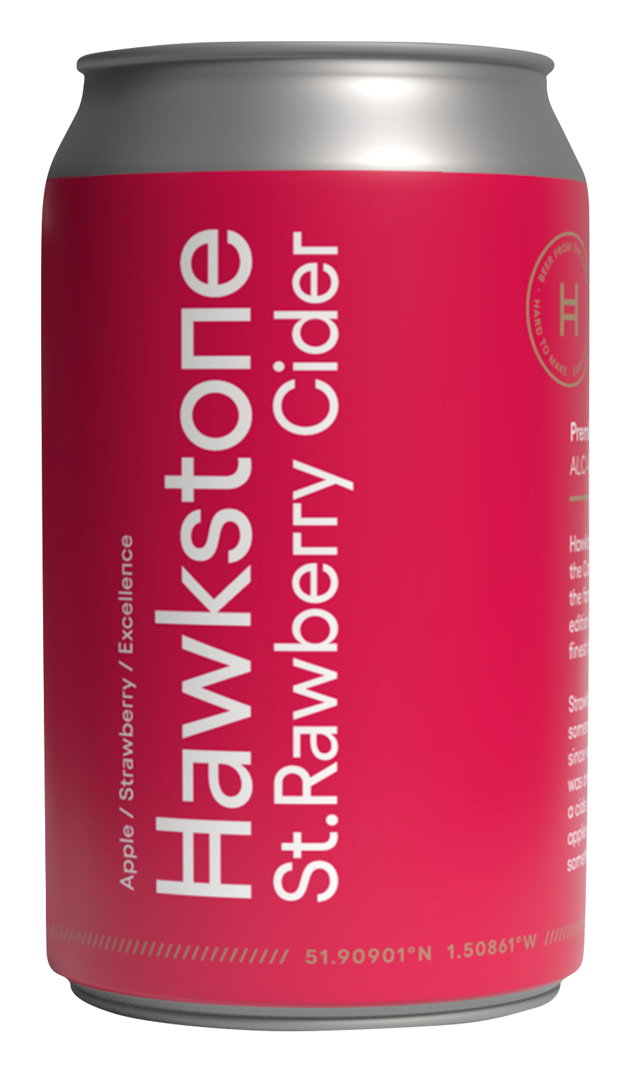 Hawkstone St Rawberry Cider (330ml Can) Hawkstone St Rawberry Cider (330ml Can)