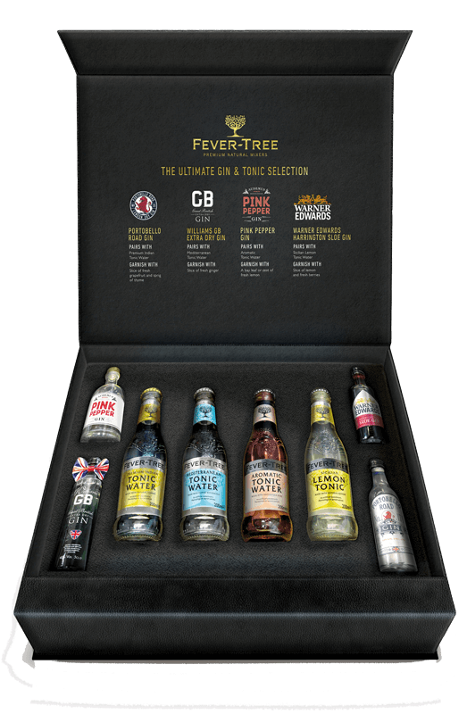 Fever Tree Craft Gin Experience Gift Pack (4x20cl Tonics, 4x5cl Gins