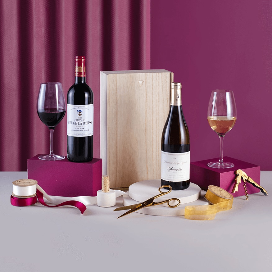 Sancerre and Bordeaux Duo with gift message Sancerre and Bordeaux Duo with gift message