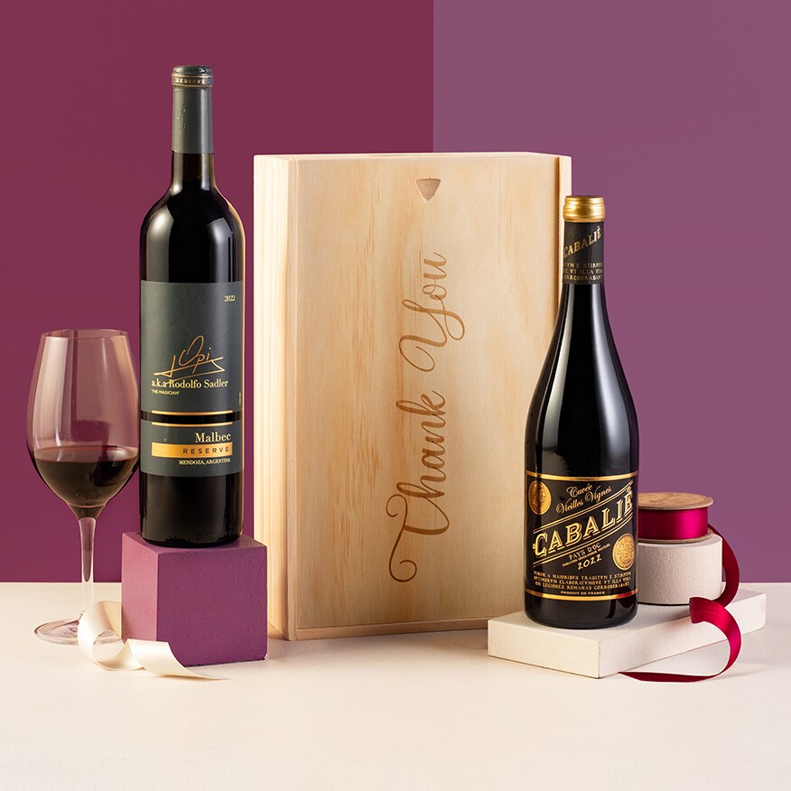 Thank You Red Wine Gift Duo Thank You Red Wine Gift Duo