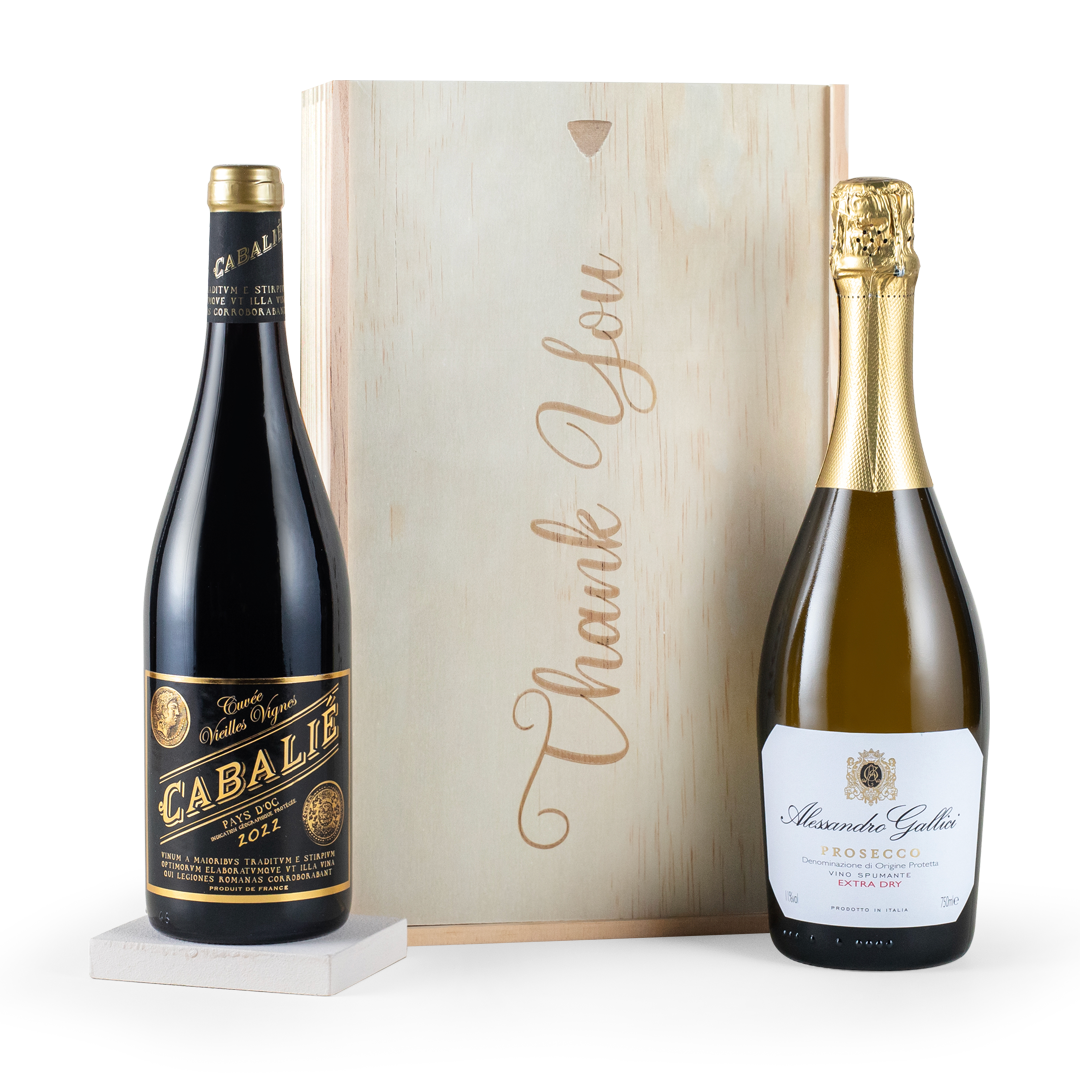 Thank You Red Wine & Prosecco Gift Duo Thank You Red Wine & Prosecco Gift Duo