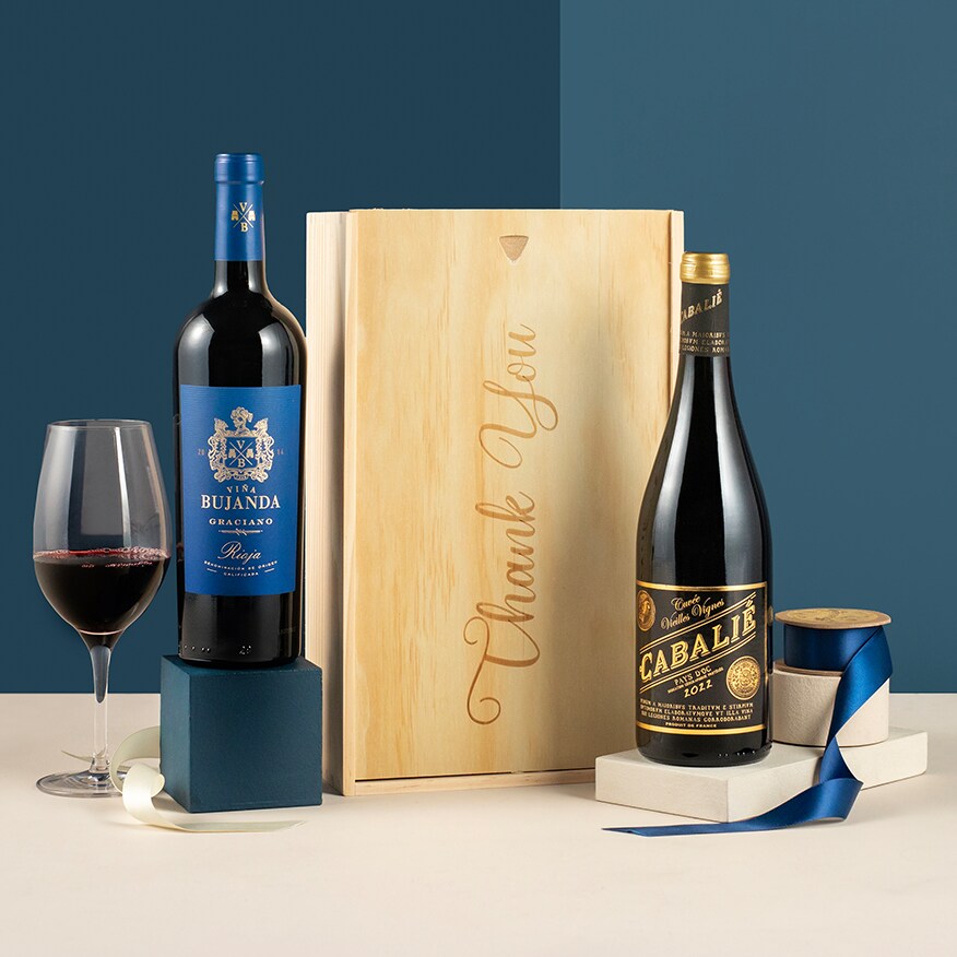 Thank You Red Wine Gift Duo Thank You Red Wine Gift Duo