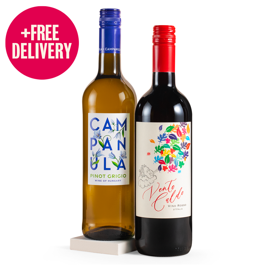 Celebration Duo Pinot Grigio & Italian Red Wine Gift - Free Delivery*