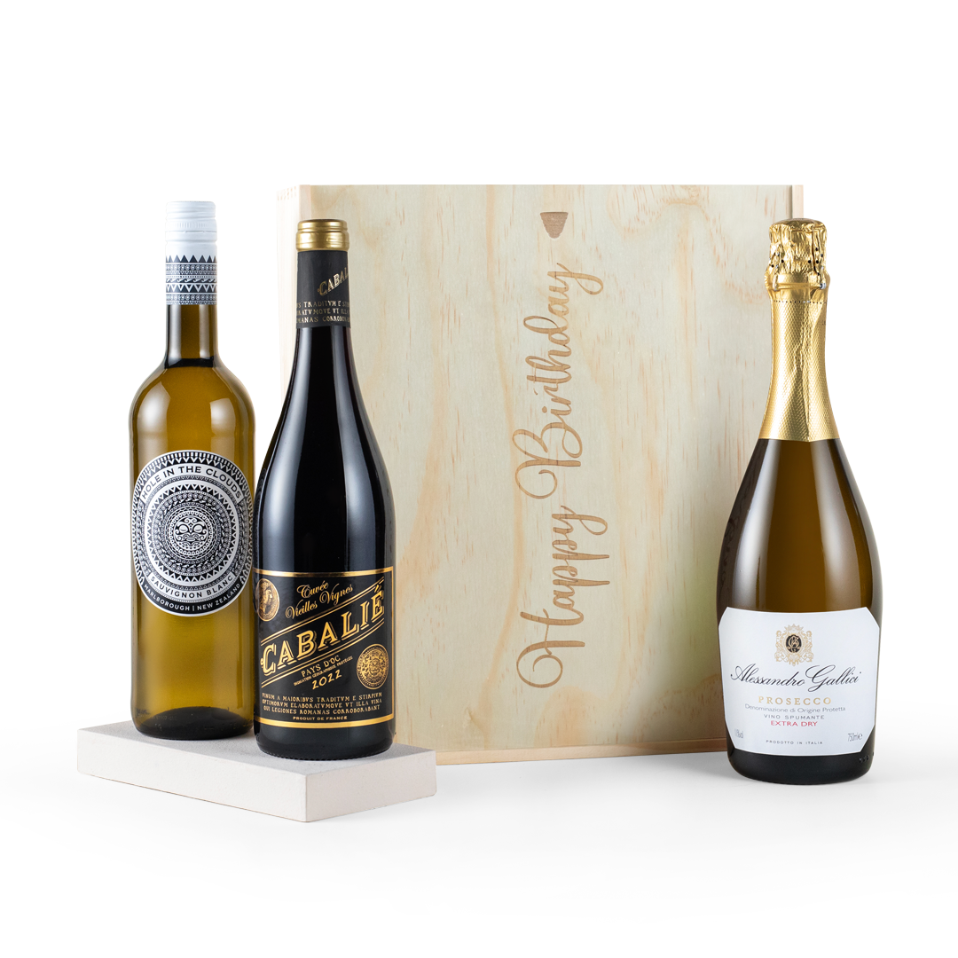 Happy Birthday Wine Gift Trio 
