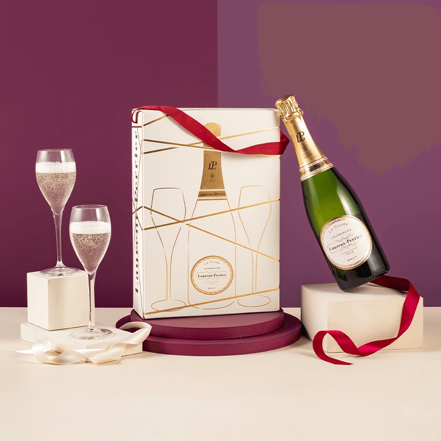 Laurent-Perrier Champagne and Flutes Gift Set NV