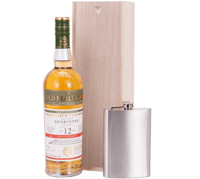 First Cask Benrinnes 12 Year Whisky with Hip Flask Gift