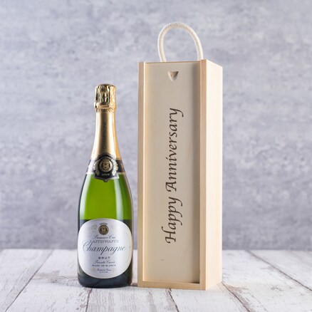 Happy Anniversary Box + Champagne Gift Happy Anniversary Box + Champagne Gift