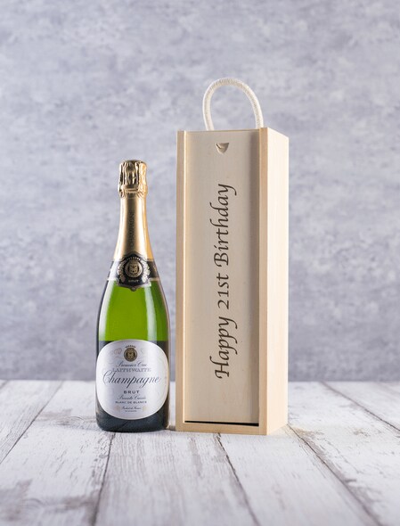 Happy 21st Birthday Box + Champagne Gift Happy 21st Birthday Box + Champagne Gift