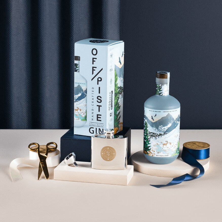 Off Piste Gin & Hipflask Gift Set 