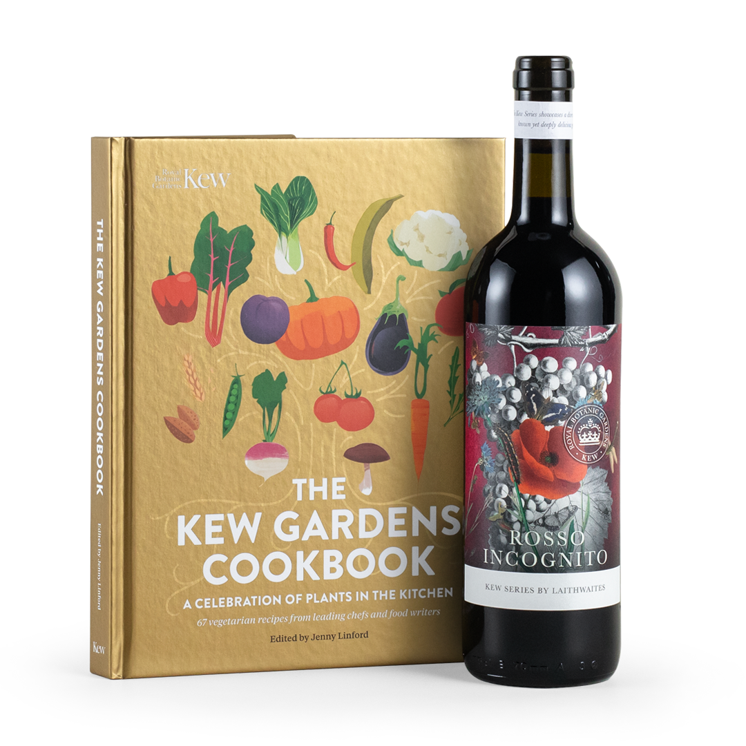 Kew Gardens Cookbook & Red Wine Set 