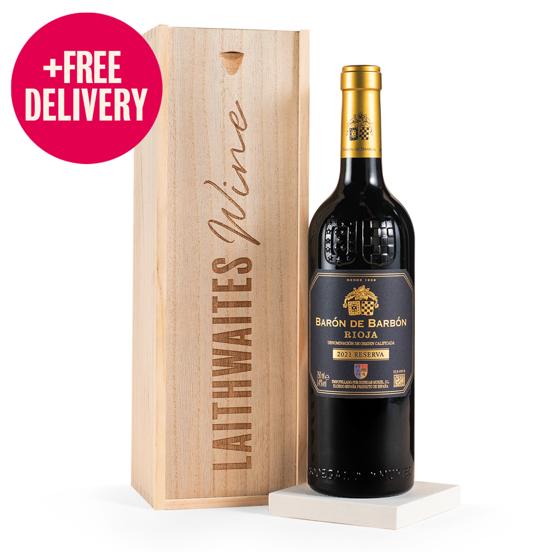 Baron de Barbon Reserva Rioja in Wooden Gift Box - Free Delivery* Baron de Barbon Reserva Rioja in Wooden Gift Box - Free Delivery*
