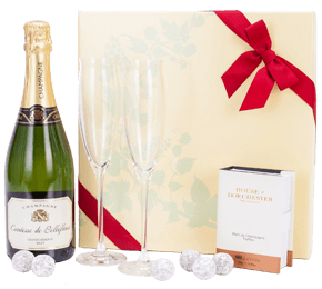 Champagne, Flutes and Truffles Gift Set 