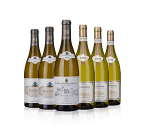 Dinner Table White Burgundy Six