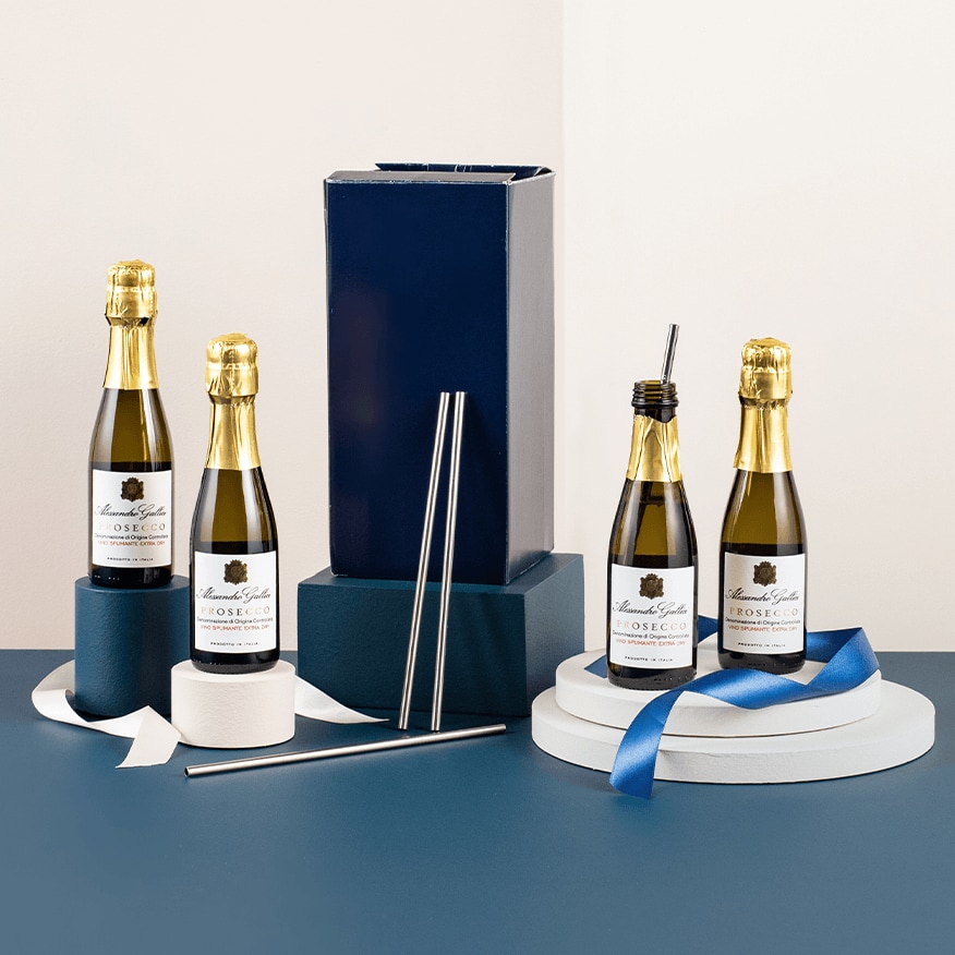 Miniature Prosecco & Straws Miniature Prosecco & Straws