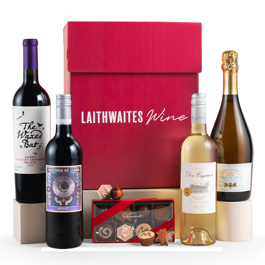 Hotel Chocolat Christmas Tray & Four Wines - Despatches November -Free Delivery*