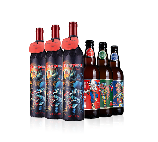 Iron Maiden 6 Bottle Wine & Beer Mix