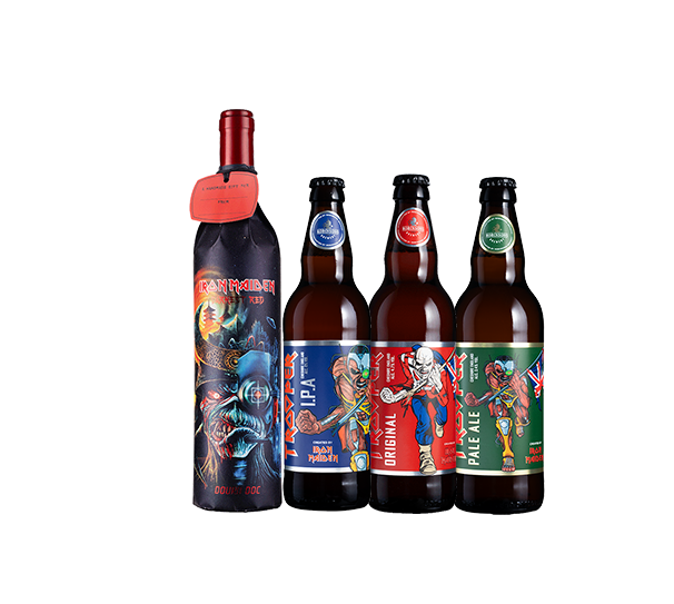 Iron Maiden 4 Bottle Wine & Beer Mix