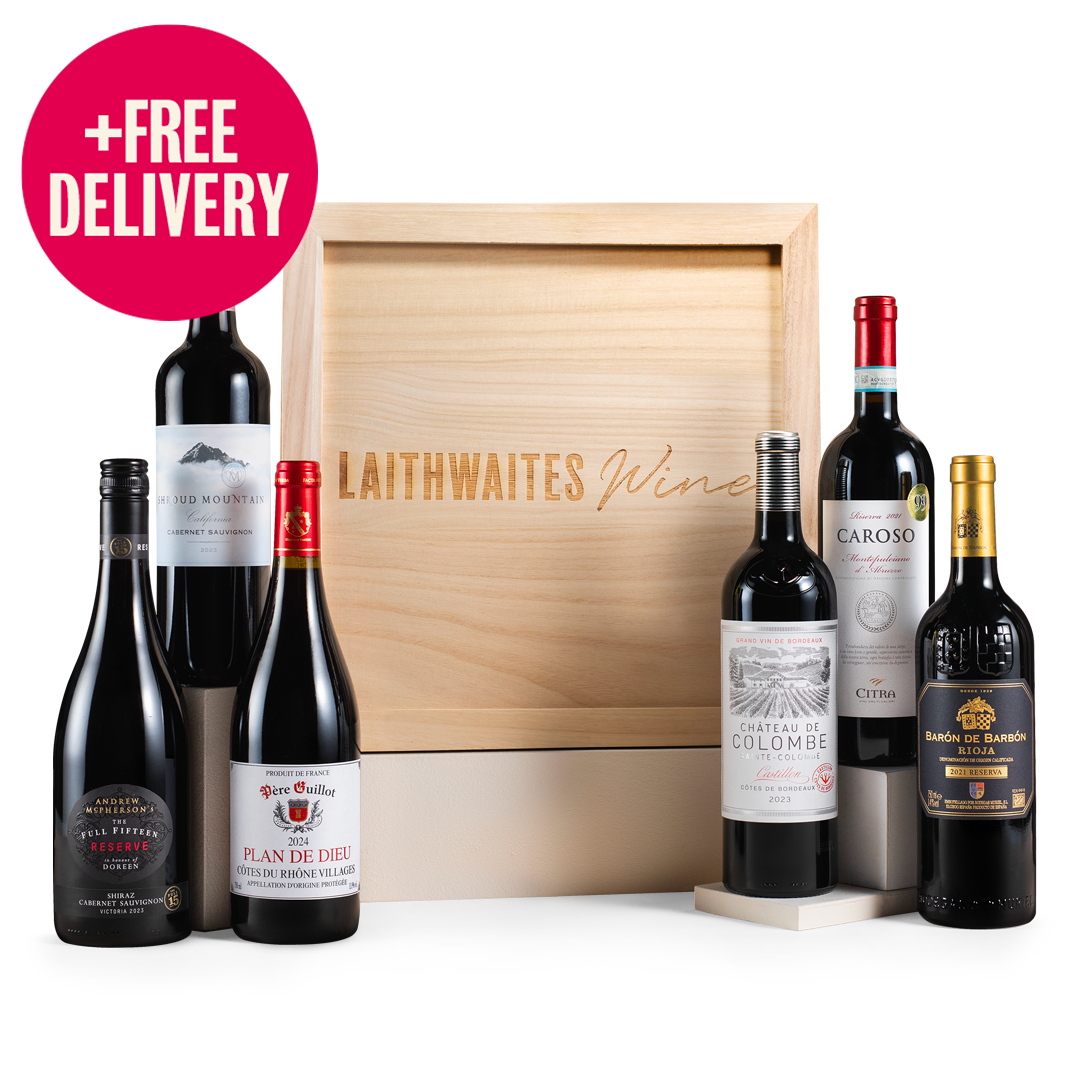 Luxury Six Red Wines in Wooden Gift Box - Free Delivery* Luxury Six Red Wines in Wooden Gift Box - Free Delivery*