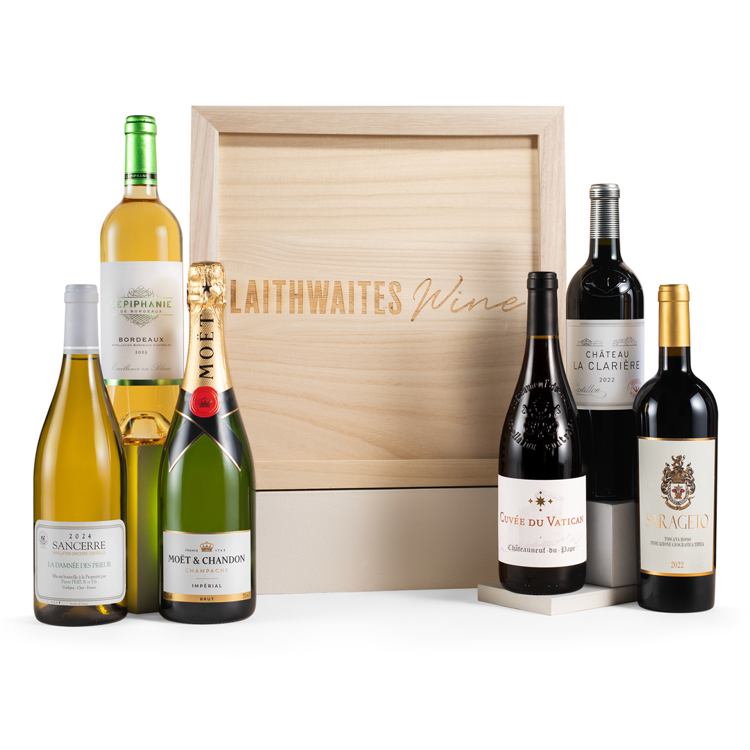 Fine Wine Mixed Six in Wooden Gift Box Fine Wine Mixed Six in Wooden Gift Box